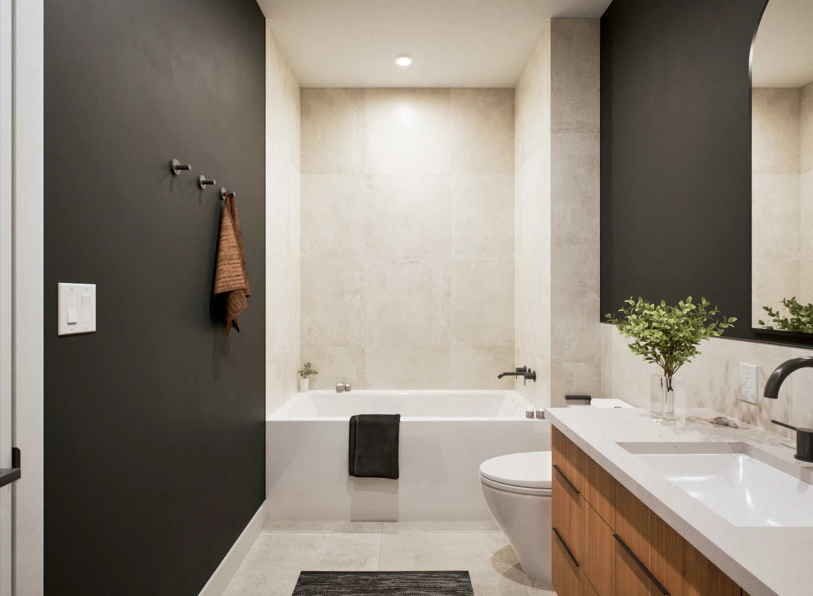 Le Lafontaine : Vues intérieures de l’unité modèle - SDB